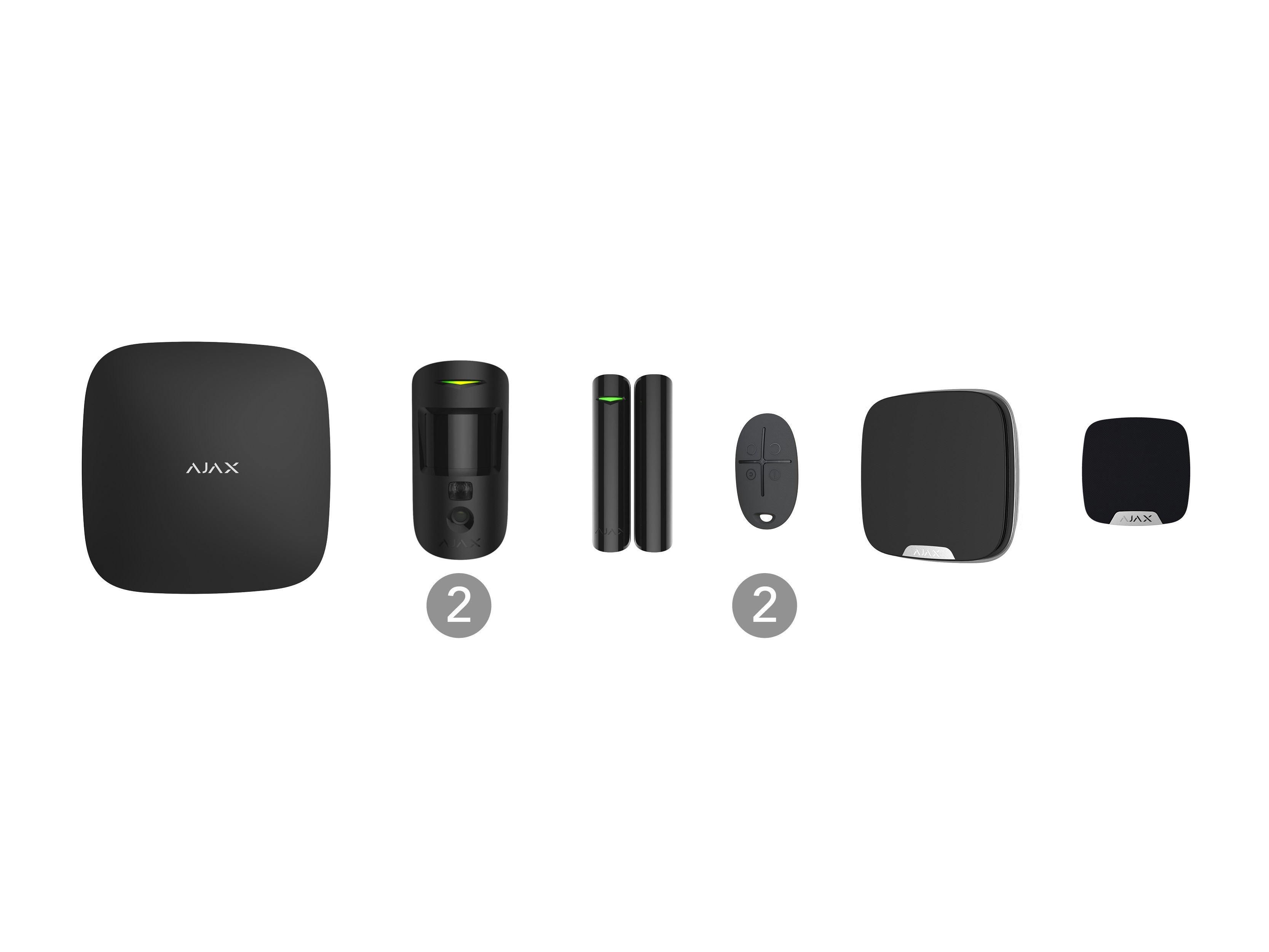 Kit 1 Cam DD with Keyfobs Black 23315